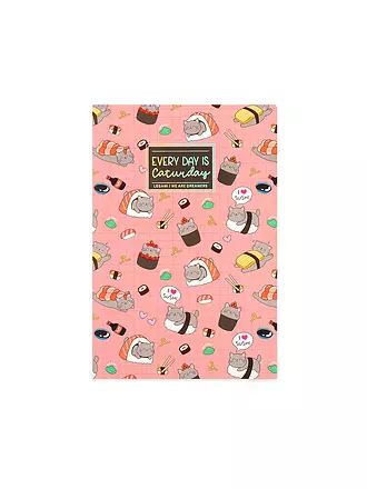 LEGAMI | Liniertes Notizbuch - Large - B5-Format Sushi Cat | keine Farbe