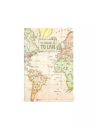 LEGAMI | Liniertes Notizbuch - Mittel - Blatt A5 Travel | keine Farbe