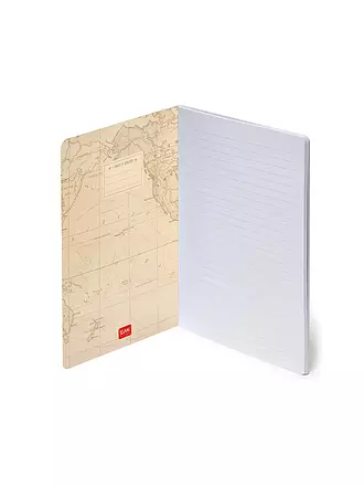 LEGAMI | Liniertes Notizbuch - Mittel - Blatt A5 Travel | keine Farbe