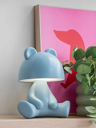 LEITMOTIV | LED Tischlampe BEAR Light Blue | hellblau