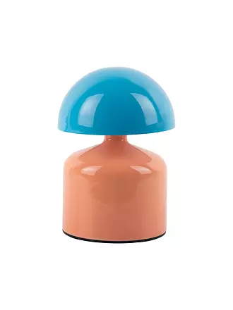 LEITMOTIV | LED Tischlampe FUNKY IMPETU Peach Orange/Aqua Blue | hellgrün