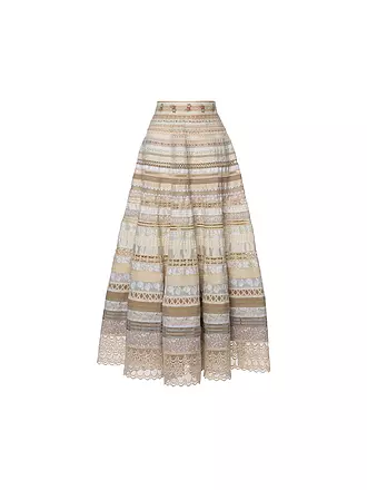 LENA HOSCHEK | Bänderrock OPULENCE TOFFEE | beige