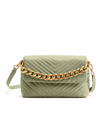 LES VISIONNAIRES | Ledertasche - Umhängetasche COOC QUILTING | olive
