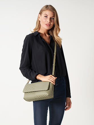 LES VISIONNAIRES | Ledertasche - Umhängetasche COOC QUILTING | olive