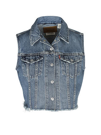 LEVI'S® | Jeansgilet Cropped Fit | blau