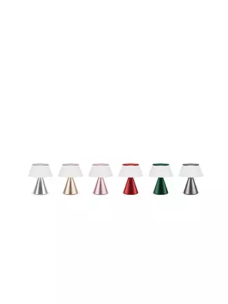 LEXON | LED Lampe LUMA M 10,8cm Gold | dunkelrot