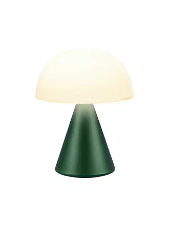 LEXON | LED Lampe MINA L 17cm Alu Finish | dunkelgrün
