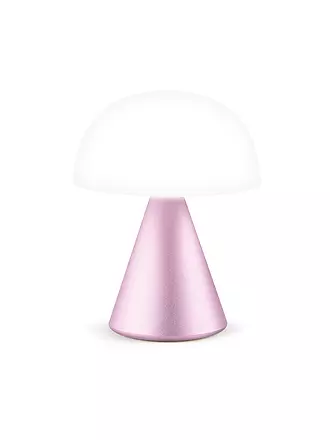 LEXON | LED Lampe MINA L 17cm Alu Finish | rosa