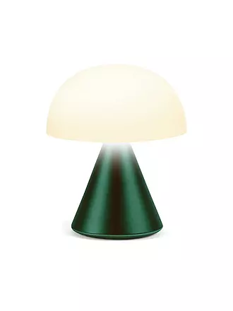 LEXON | Mini LED Lampe MINA 8,3cm Light Yellow | dunkelgrün