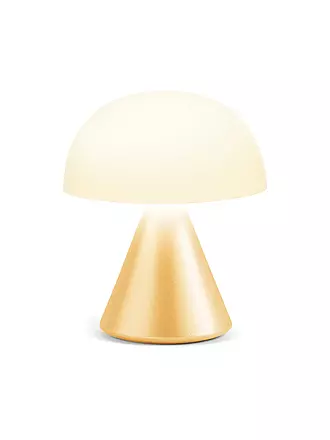 LEXON | Mini LED Lampe MINA 8,3cm Light Yellow | dunkelgrün