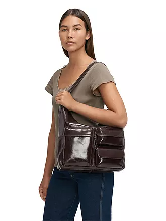 LIEBESKIND BERLIN | Ledertasche - Hobo Bag Medium | dunkelrot