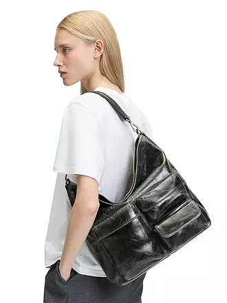 LIEBESKIND BERLIN | Ledertasche - Hobo Medium | olive