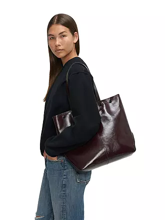 LIEBESKIND BERLIN | Ledertasche - Shopper RIVE Large | dunkelrot