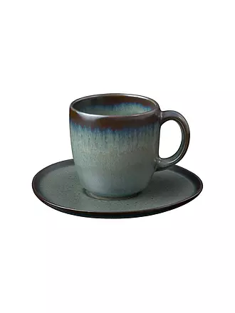 LIKE BY VILLEROY & BOCH | Kaffeeuntertasse 15,5cm lave gris | dunkelgrün