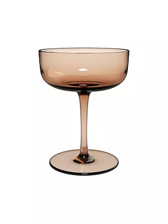 LIKE BY VILLEROY & BOCH | Like Glass Sektschale / Dessertschale Set 2tlg 12x9cm Grape | orange
