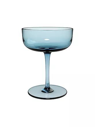 LIKE BY VILLEROY & BOCH | Like Glass Sektschale / Dessertschale Set 2tlg 12x9cm Grape | hellblau
