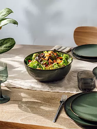 LIKE BY VILLEROY & BOCH | Schüssel rund 25cm Lave Gris | dunkelgrün