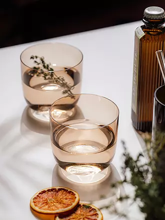 LIKE BY VILLEROY & BOCH | Wasserglas 2er Set LIKE 280ml Clay | grün