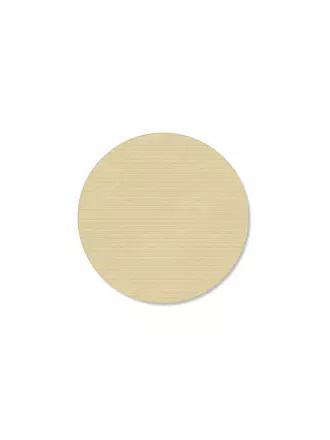 LIND DNA |  Glasuntersetzer 10cm CORDUROY RUND Light Grey | beige