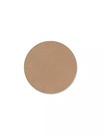 LIND DNA |  Glasuntersetzer 10cm CORDUROY RUND Light Grey | camel