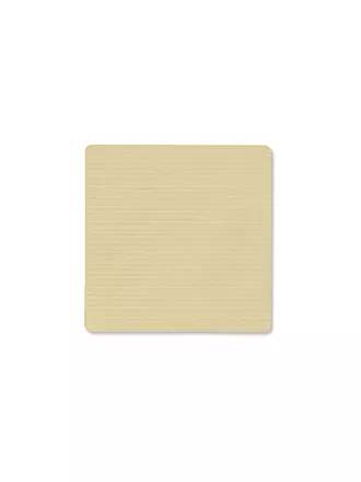 LIND DNA |  Glasuntersetzer 10x10cm CORDUROY ECKIG Light Grey | beige