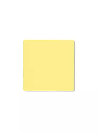 LIND DNA | Leder-Untersetzer eckig 10x10cm Olive Green | gelb