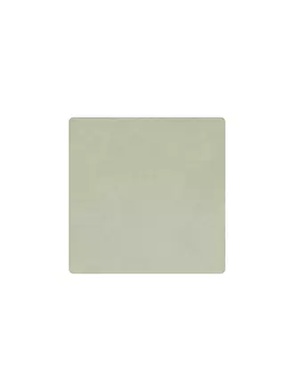 LIND DNA | Leder-Untersetzer eckig Nupo 10x10cm Antracite | olive