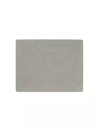 LIND DNA | Tischset 35x45cm CORDUROY ECKIG Light Grey | dunkelgrün