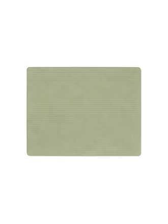 LIND DNA | Tischset 35x45cm CORDUROY ECKIG Light Grey | olive