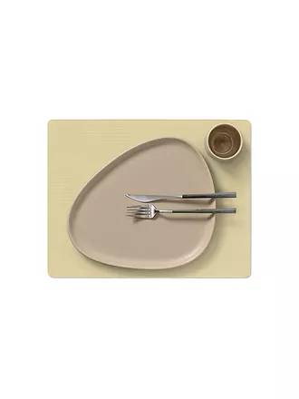 LIND DNA | Tischset 35x45cm CORDUROY ECKIG Nougat | beige