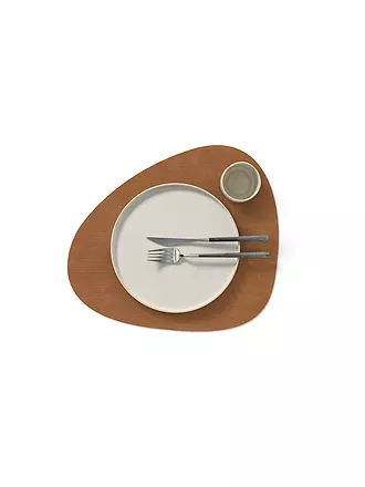 LIND DNA | Tischset 37x44cm CORDUROY OVAL | braun
