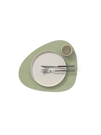 LIND DNA | Tischset 37x44cm CORDUROY OVAL | olive