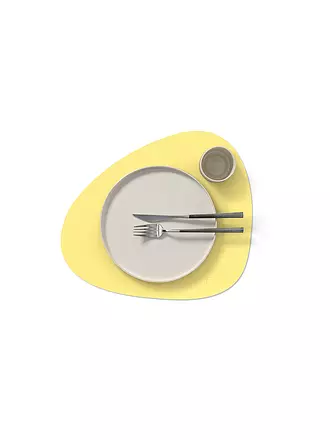 LIND DNA | Tischset 37x44cm CURVE Nupo Oval Yellow | rot