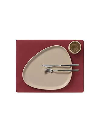 LIND DNA | Tischset SQUARE 35x45cm Nupo Eckig Red | rot