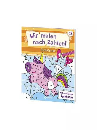 LOEWE VERLAG | Malbuch - Wir malen nach Zahlen - Einhörner | keine Farbe