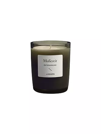 LOOOPS | Duftkerze 75g ROSENROT | dunkelgrün