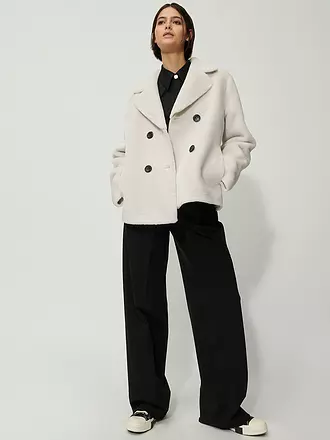 LUISA CERANO | Jacke in Felloptik | weiss