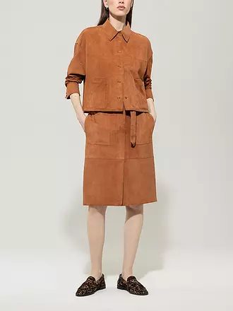 LUISA CERANO | Lederjacke | orange