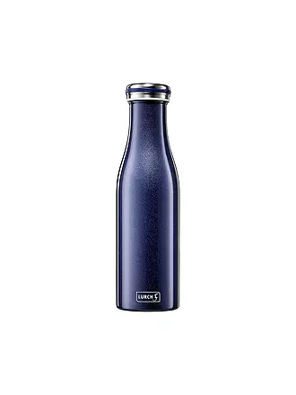 LURCH | Isolierflasche - Thermosflasche Edelstahl 0,5l  Orange | dunkelblau