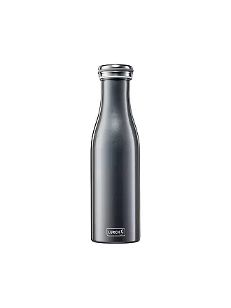LURCH | Isolierflasche - Thermosflasche Edelstahl 0,5l mattschwarz | grau