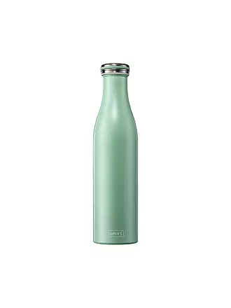 LURCH | Isolierflasche - Thermosflasche Edelstahl 0,75l Anthrazit Metallic | grün