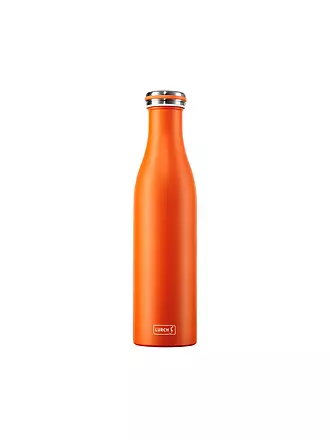 LURCH | Isolierflasche - Thermosflasche Edelstahl 0,75l Anthrazit-Met. | orange