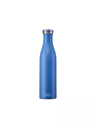 LURCH | Isolierflasche - Thermosflasche Edelstahl 0,75l Fresh-Green | blau
