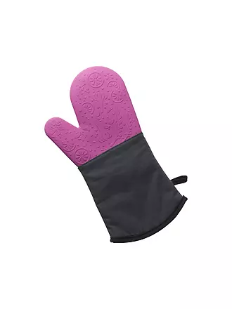 LURCH | Silikon Backhandschuh Gelb / Schwarz | rosa