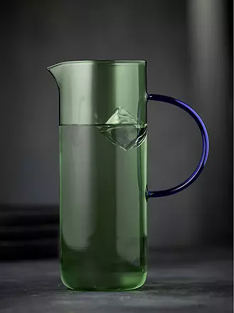 LYNGBY GLAS | Glaskrug TORINO 1,1l Gruen/ Blau | hellgrün