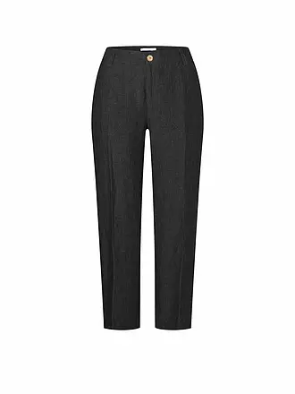 MAC | Leinenhose 7/8 Nora | schwarz