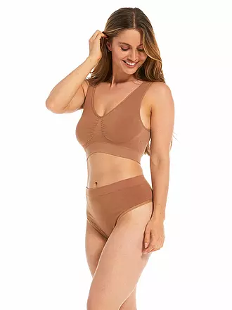 MAGIC BODYFASHION | Bustier Comfort Bra Bamboo Creme | braun