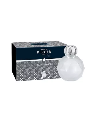 MAISON BERGER PARIS | Lampe Berger Geode Weiß gefrostet | rot