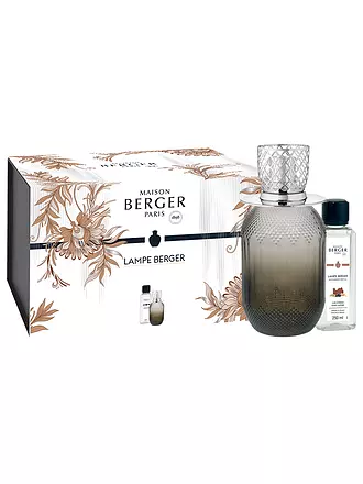 MAISON BERGER PARIS | Lampe Berger Set EVANESCENCE FAUVE +250ml Mystic Leather | grau