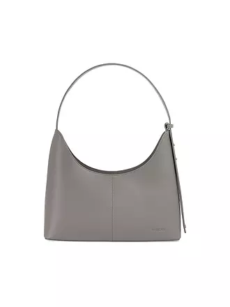 MARC CAIN | Ledertasche - Schultertasche | hellgrau